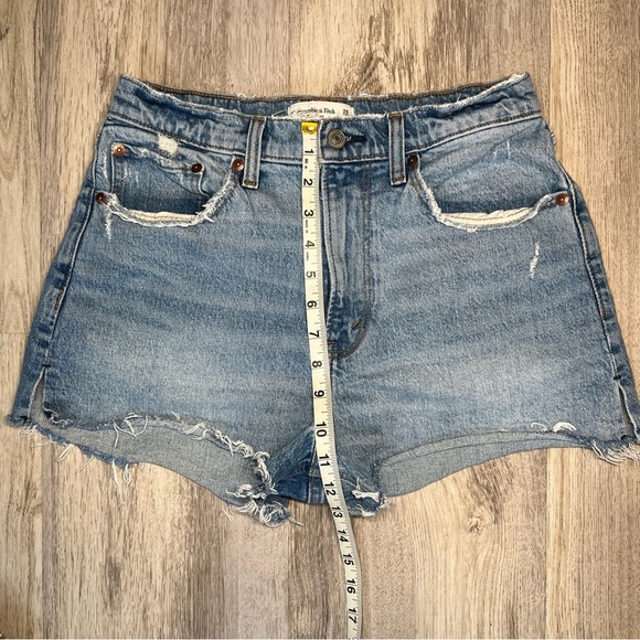 Abercrombie And Fitch The Mom‎ Shorts High Rise Curve Love Size 28/6 - Picture 5 of 9